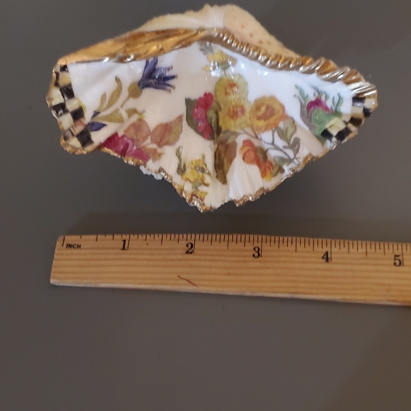 Mckenzie Childs Inspired Bear Claw Trinket Shell⚜️🖤💙⚜️ - Picture 1 of 5